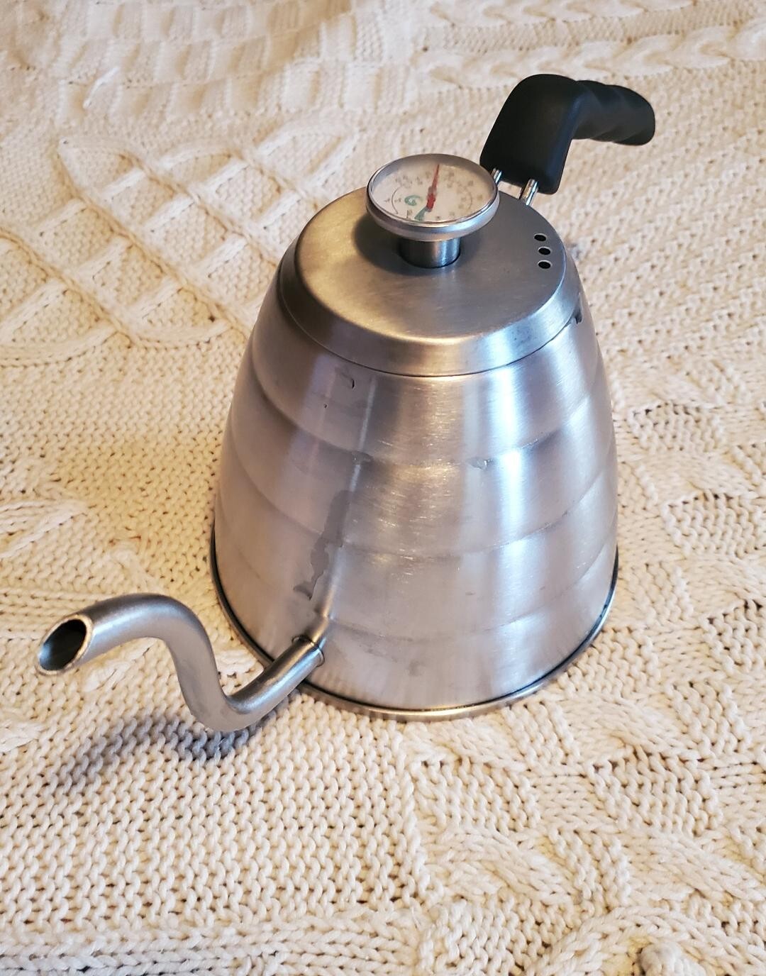 Coffee Gator Gooseneck Water Kettle Built-in Thermometer 1. 2 l stove stop pour