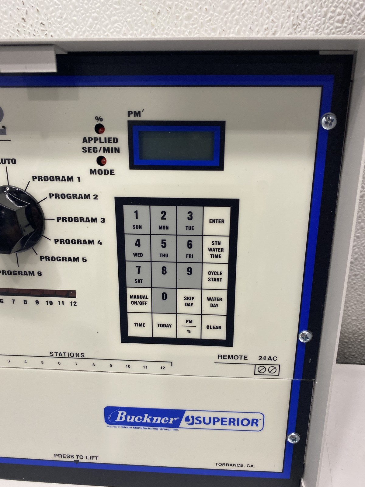 Superior Controls Sterling Irrigation and Sprinkling System Controller Model 12