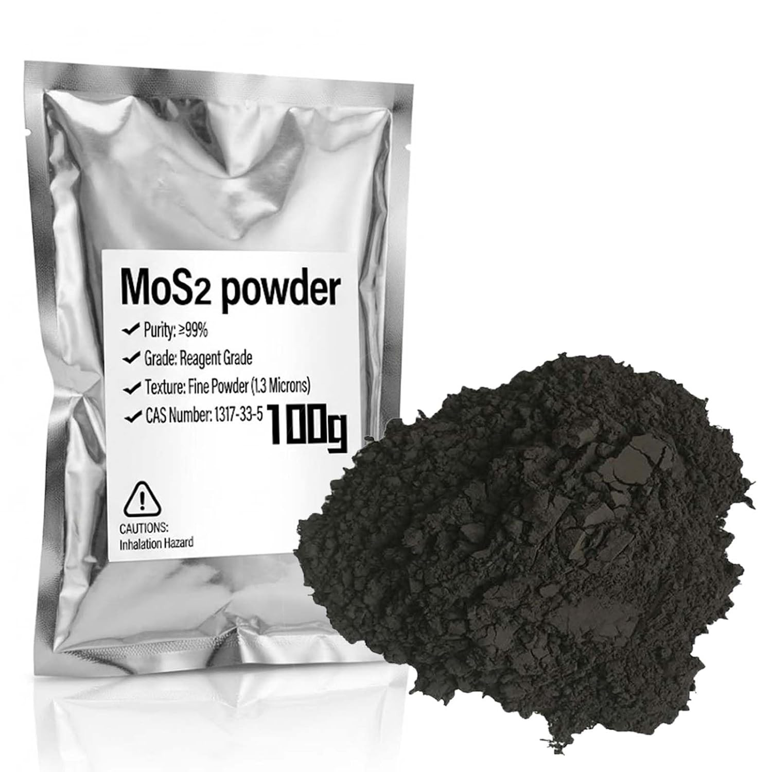 Mos2 Powder, Molybdenum Disulfide Ultrafine Powder, ≥99% Purity, High-Temperatur