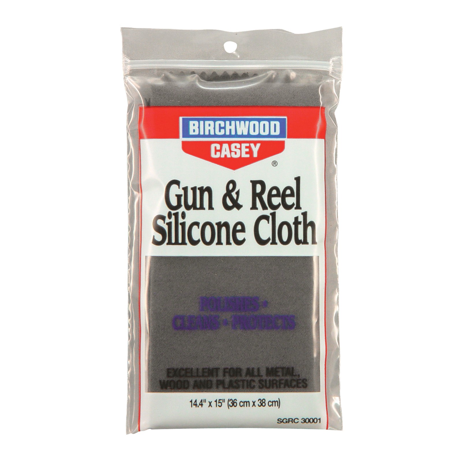 Birchwood Casey 30001 Gun & Reel Silicone Cloth  100% Cotton Flannel 14.4" x 15"