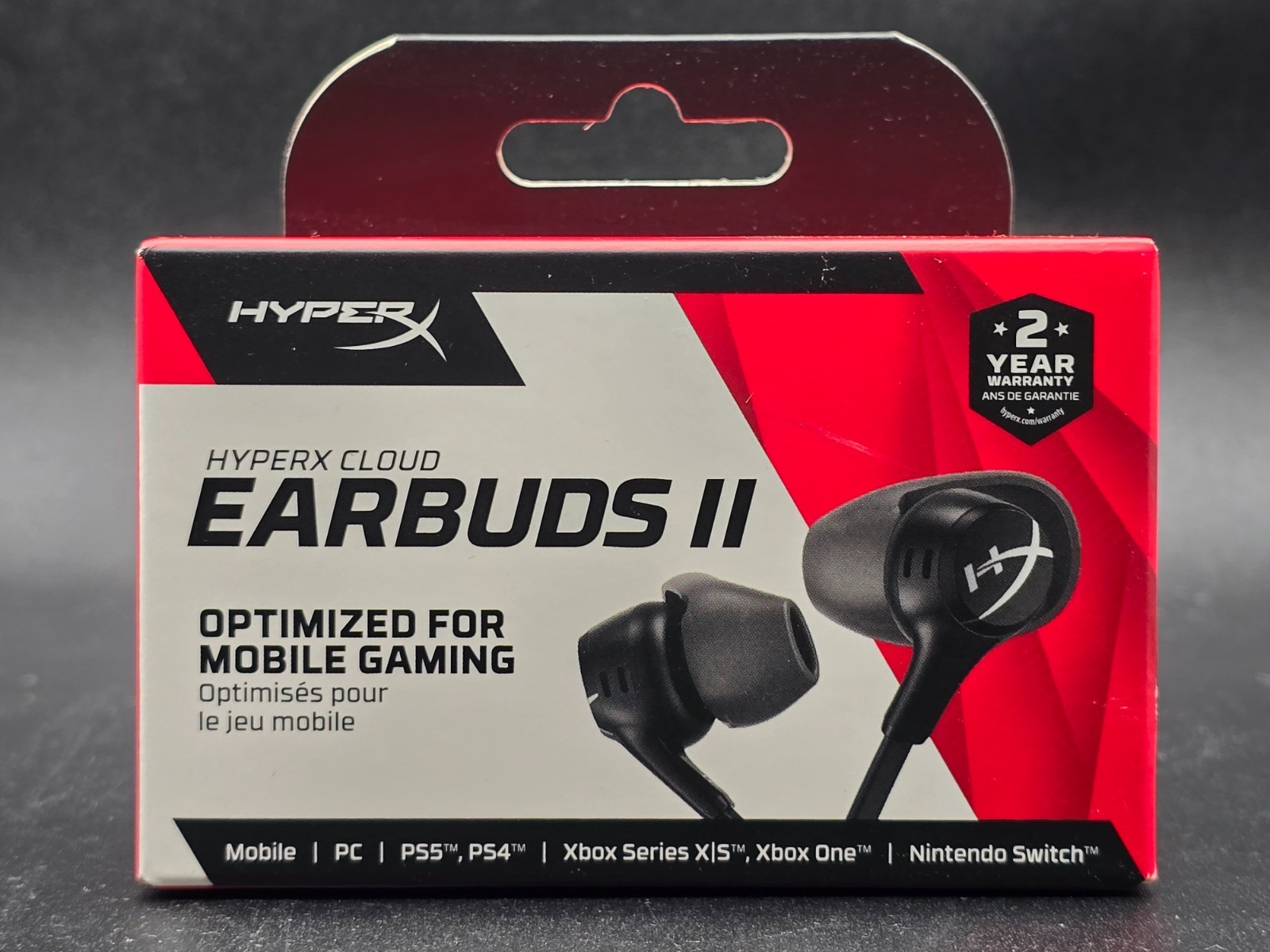 HyperX Cloud Earbuds II - Gaming Earbuds with Mic - Black  AUTHENTIC/NEW/SEALED