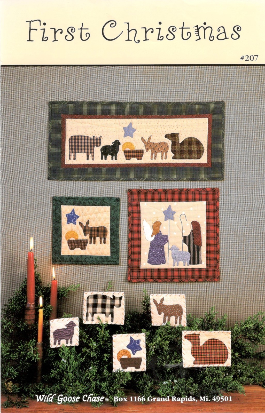 First Christmas Wallhangings Quilt Pattern by Wild Goose Chase 207