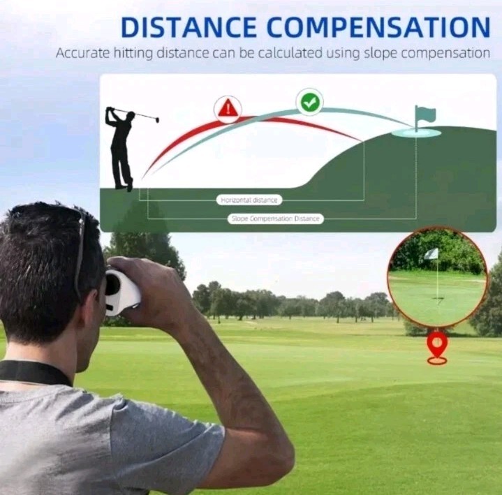 Golf Rangefinder with Slope 900 Yards Flag Pole Locking with Side Screen -Sealed