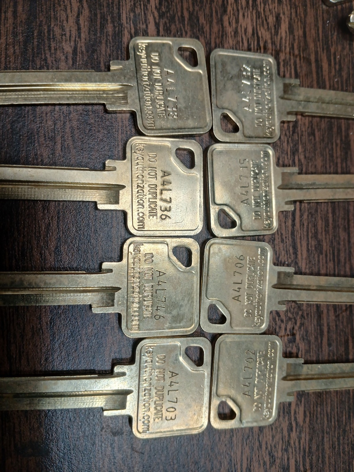 38 Dorma RESTRICTED 7pin cores, 40 blanks