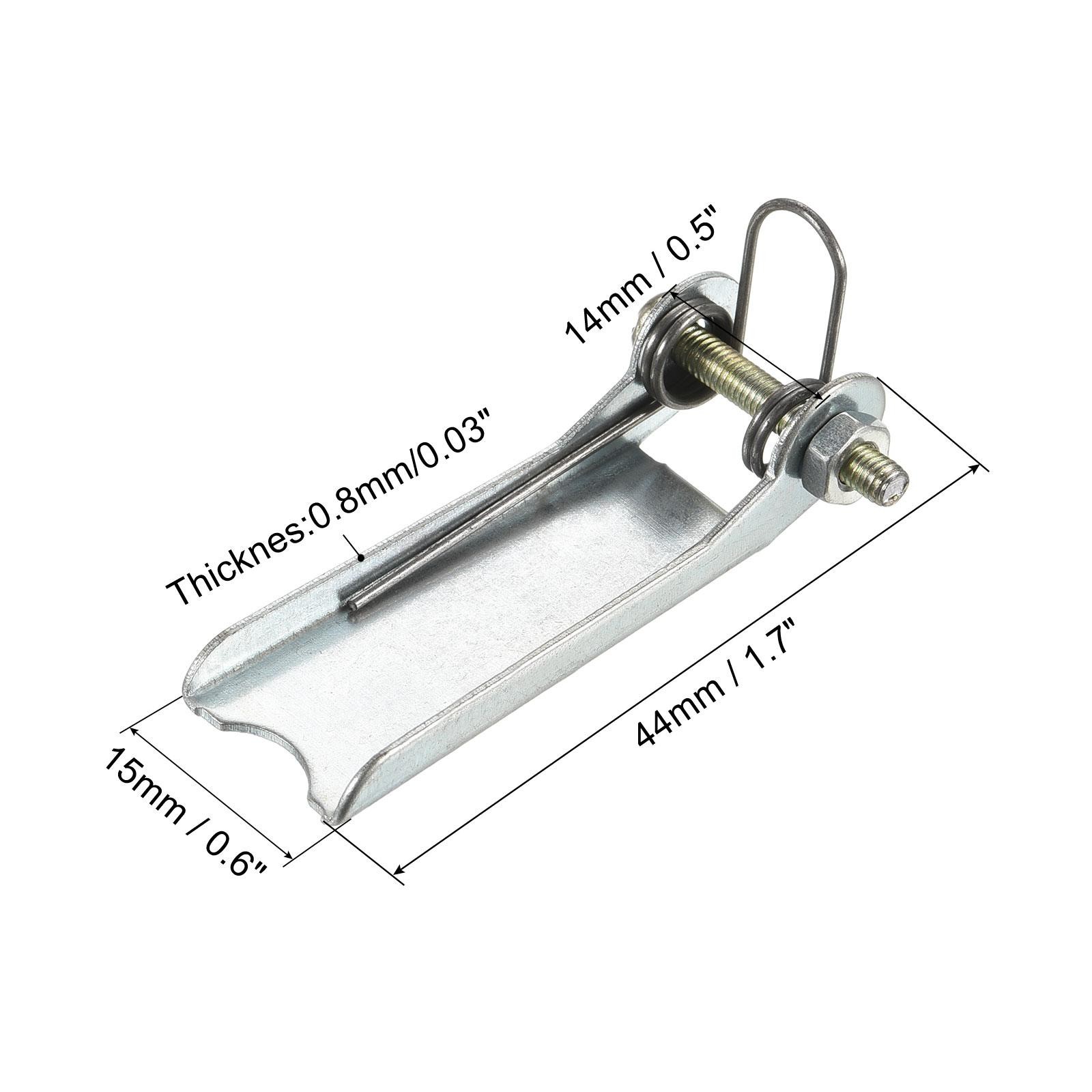 2pcs 1.7" Replacement Hooks Latch Metal Receiver Hitch for Trailer Silver