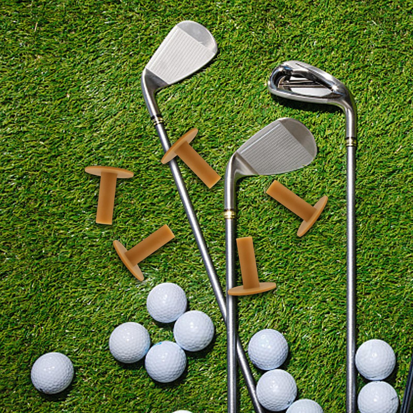 10PCS Rubber Driving Practice Home Training Golf Tee Holder Rubber Driving Range