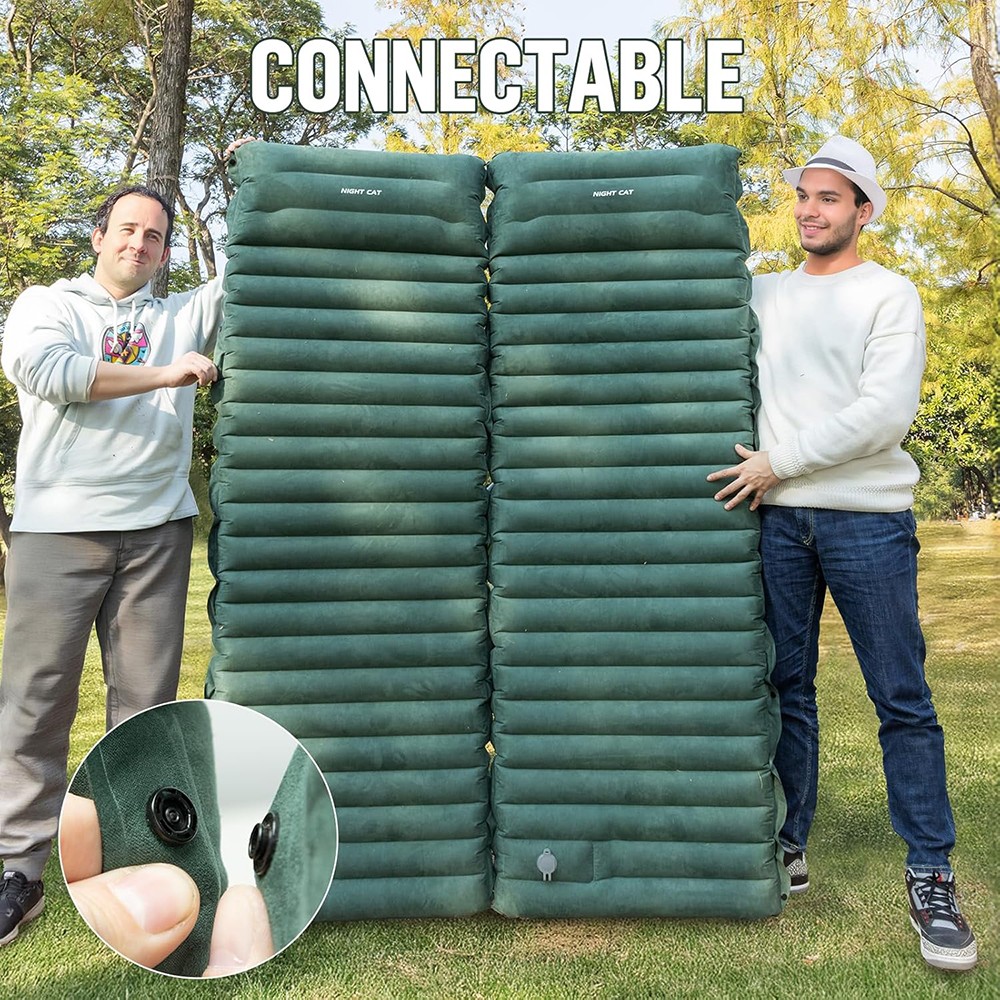 Sleeping Pad, Ultralight Inflatable Sleeping Pad for Camping, Built-in Pump