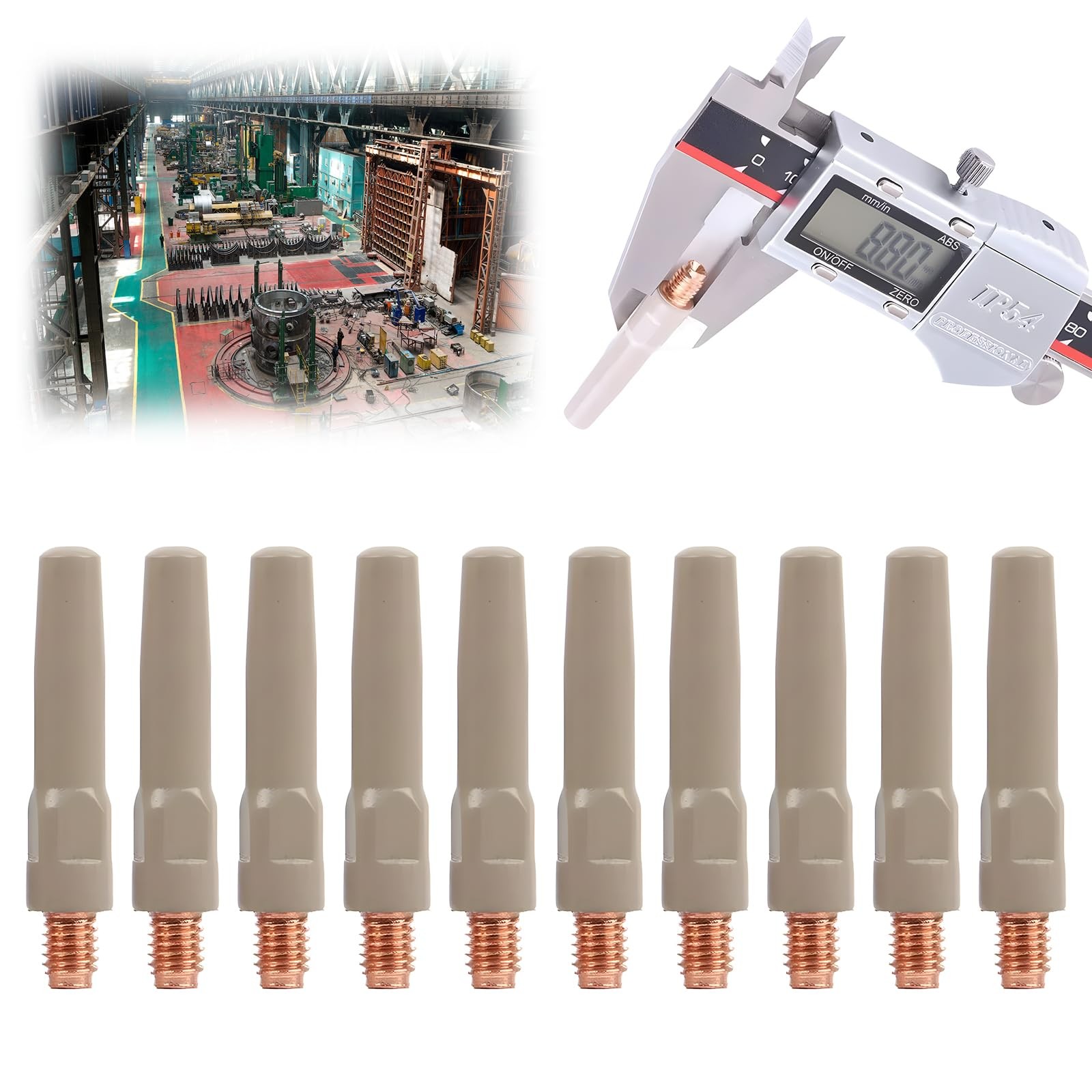 Mig Welding Gun Nozzle with Non-Stick Coating for Slag Protection Mig Welder ...