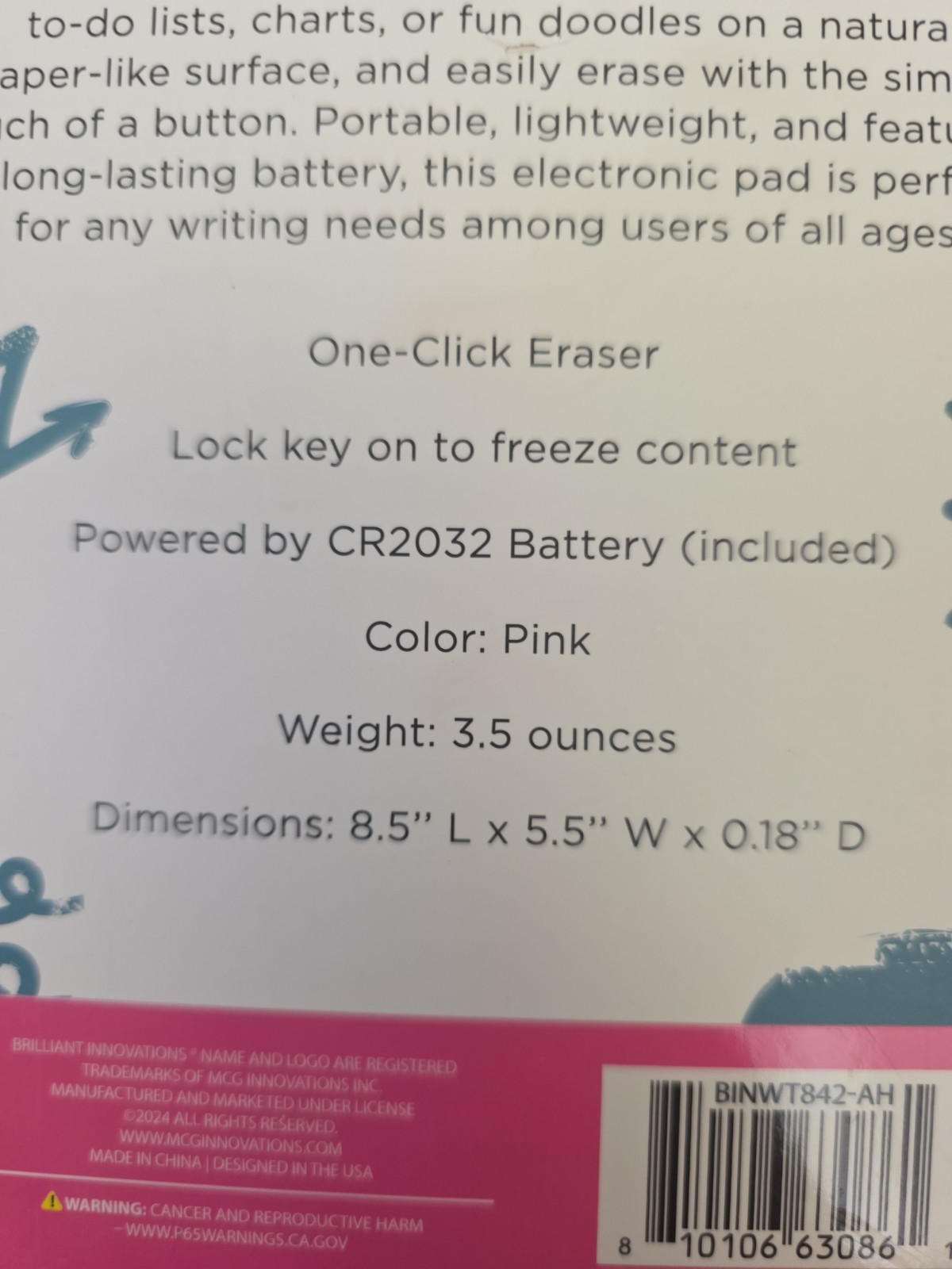 LCD Digital Writing Tablet 8.5 inches