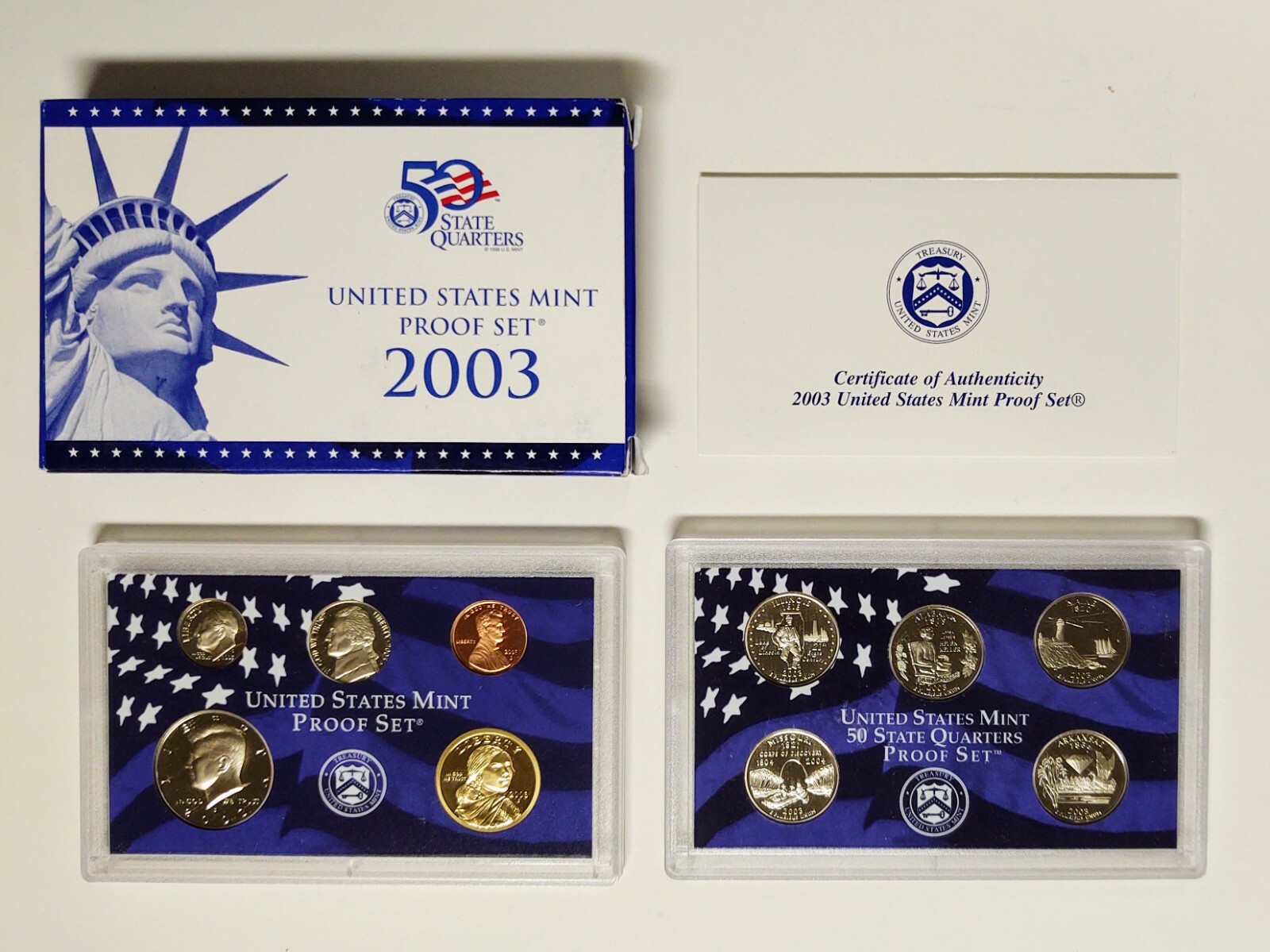 2003 S U.S. Mint Clad Proof Set (10 Coins)