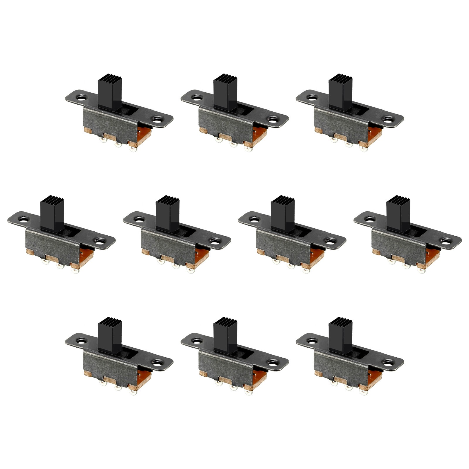 Vertical Slide Switch SPDT 1P2T 3 Pin Terminals 2 Position PCB 2 Pcs /6mm