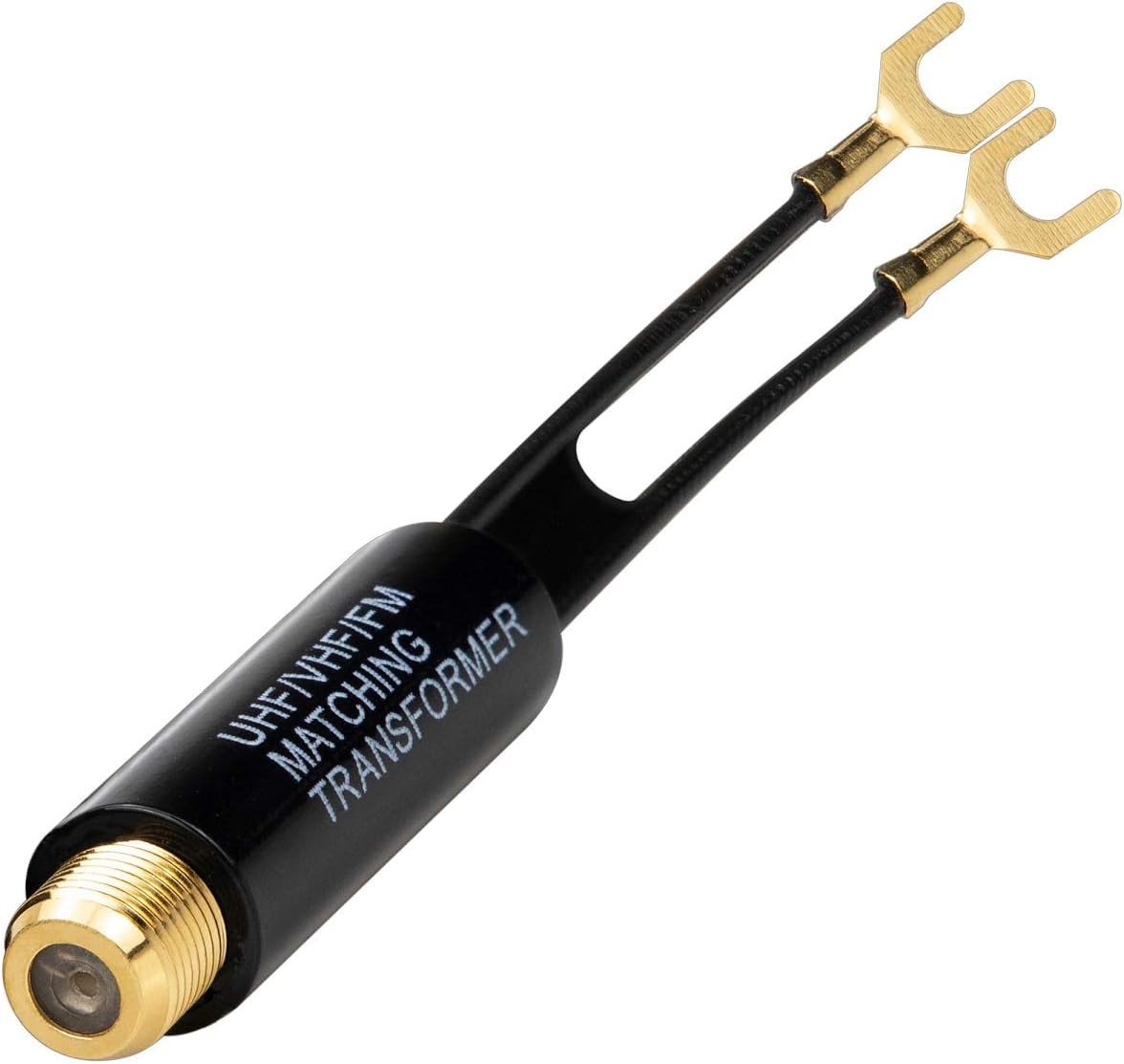 Ancable 1-Pack Gold Plated - 75 Ohm to 300 Ohm Adapter - UHF/VHF/FM Balun Transf