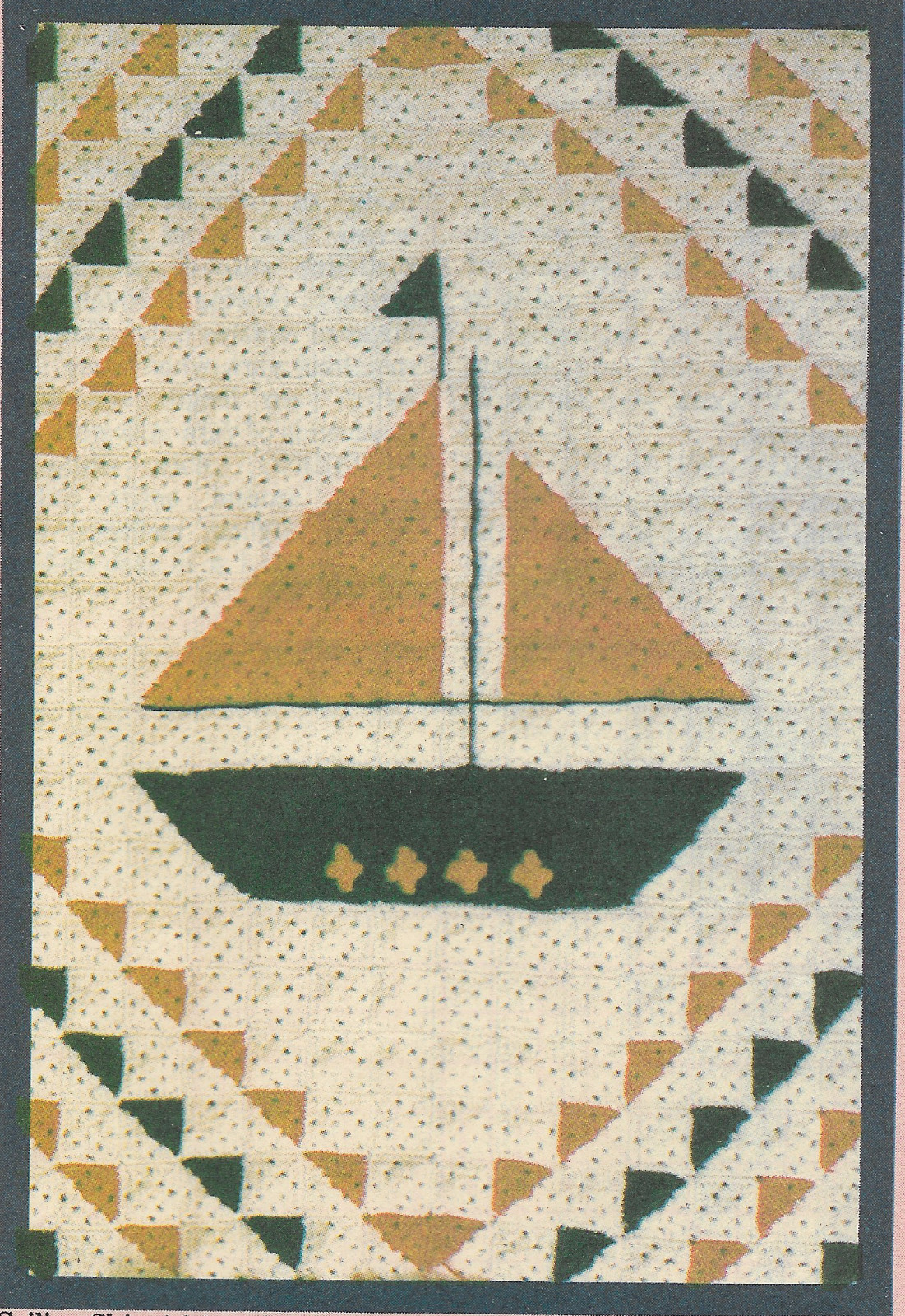 Sailing Ship Child's Afghan crochet pattern instructions