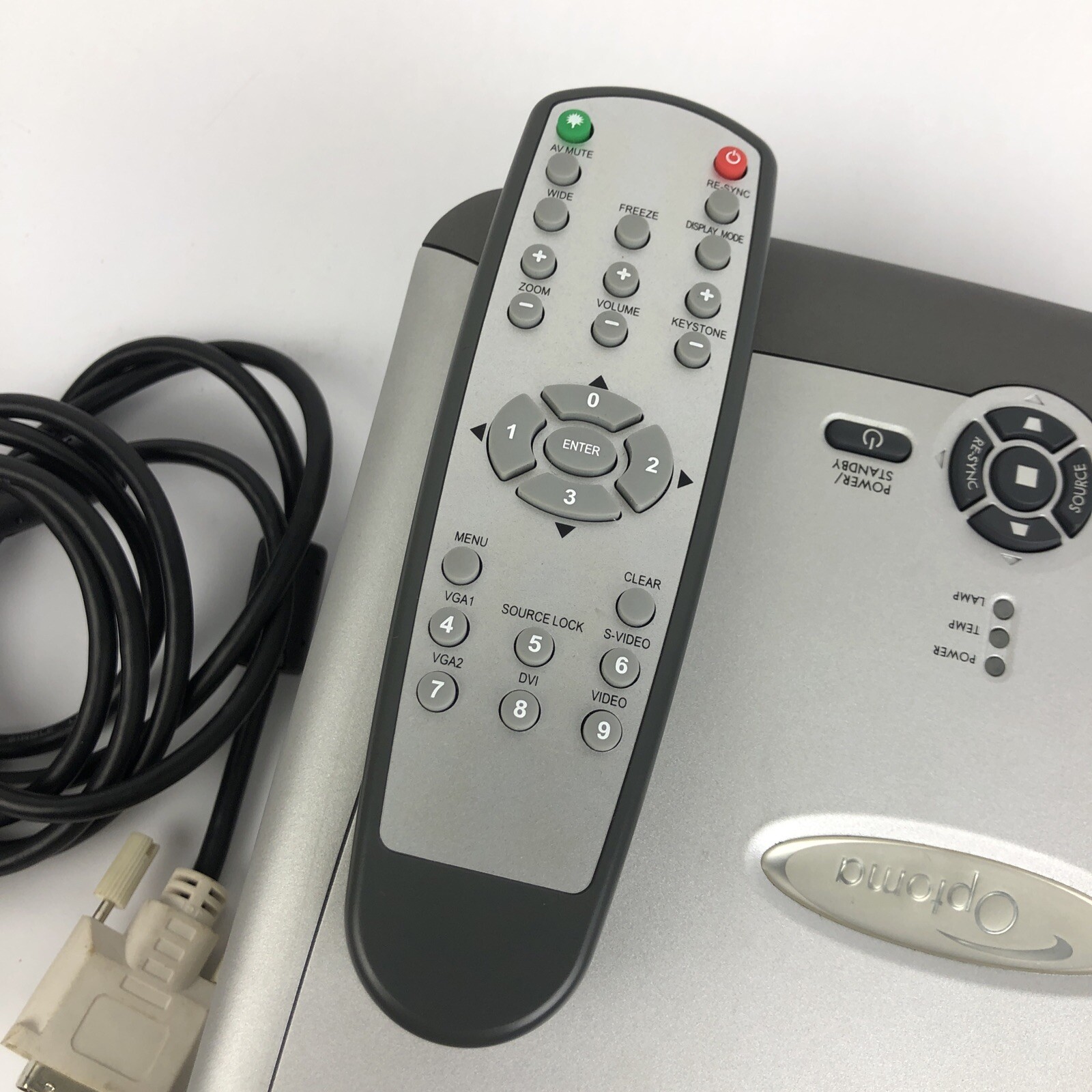 Optoma DX625 DLP Projector Display with Remote , Case and Instructions - LOOK