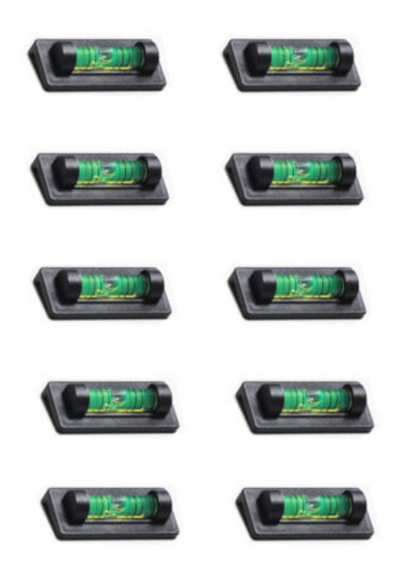 10 Ridgeback Magnetic Magnet Bubble Spirit Level 23mm Vial Ideal for TV Mounts