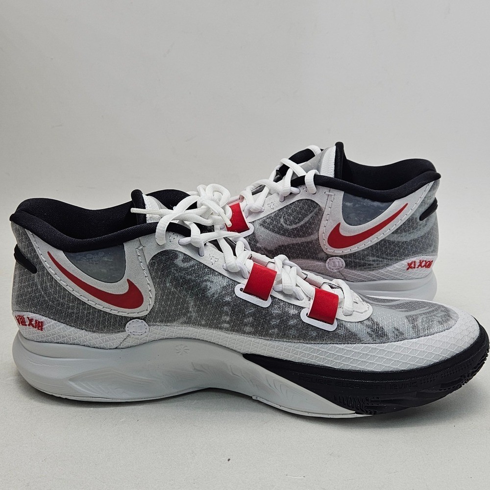 Nike Kyrie 8 Shoes White University Red Sneakers Basketball Mens 8.5 DJ6017