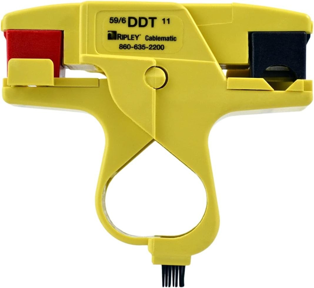 38590 DDT 596/11 Dual Drop Cable Stripper for RG-59 RG-6 RG-11