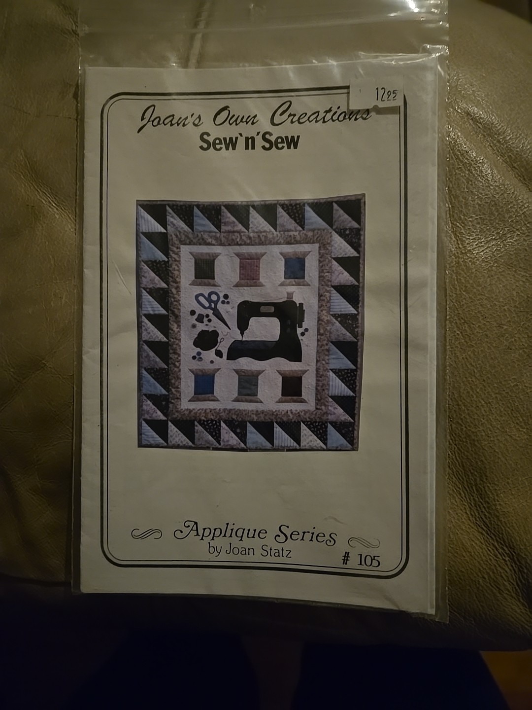 Joan's Own Creations Sew 'N' Sew Series #105 By Joan Statz.  1995.  Vintage