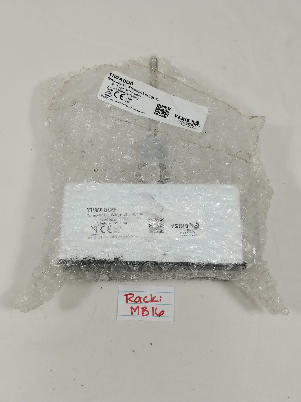 VERIS INDUSTRIES TIWA0D0 Temp, Imrsn, Wtight, 2.5 in, 10k T2 NOS