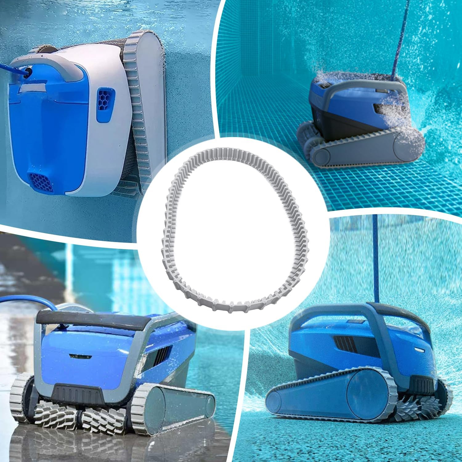 Replacement Gray Tracks for Maytronics Dolphin Robotic Pool Cleaners, Part Numbe