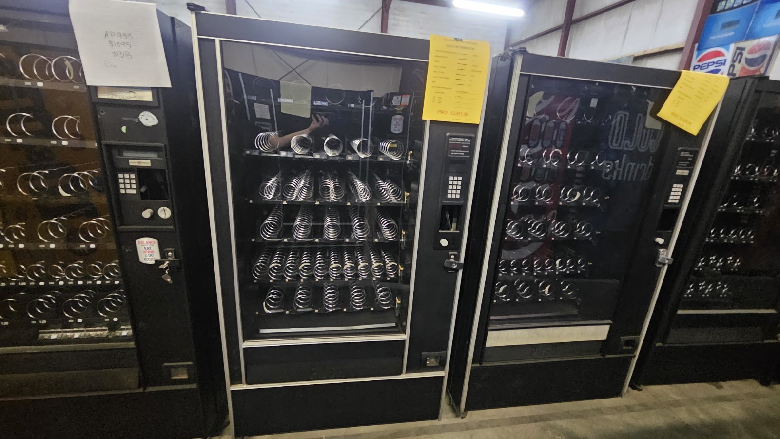 5x AUTOMATIC PRODUCTS AP 123 Studio 3 LCM 933 SNACK VENDING MACHINE MDB $5