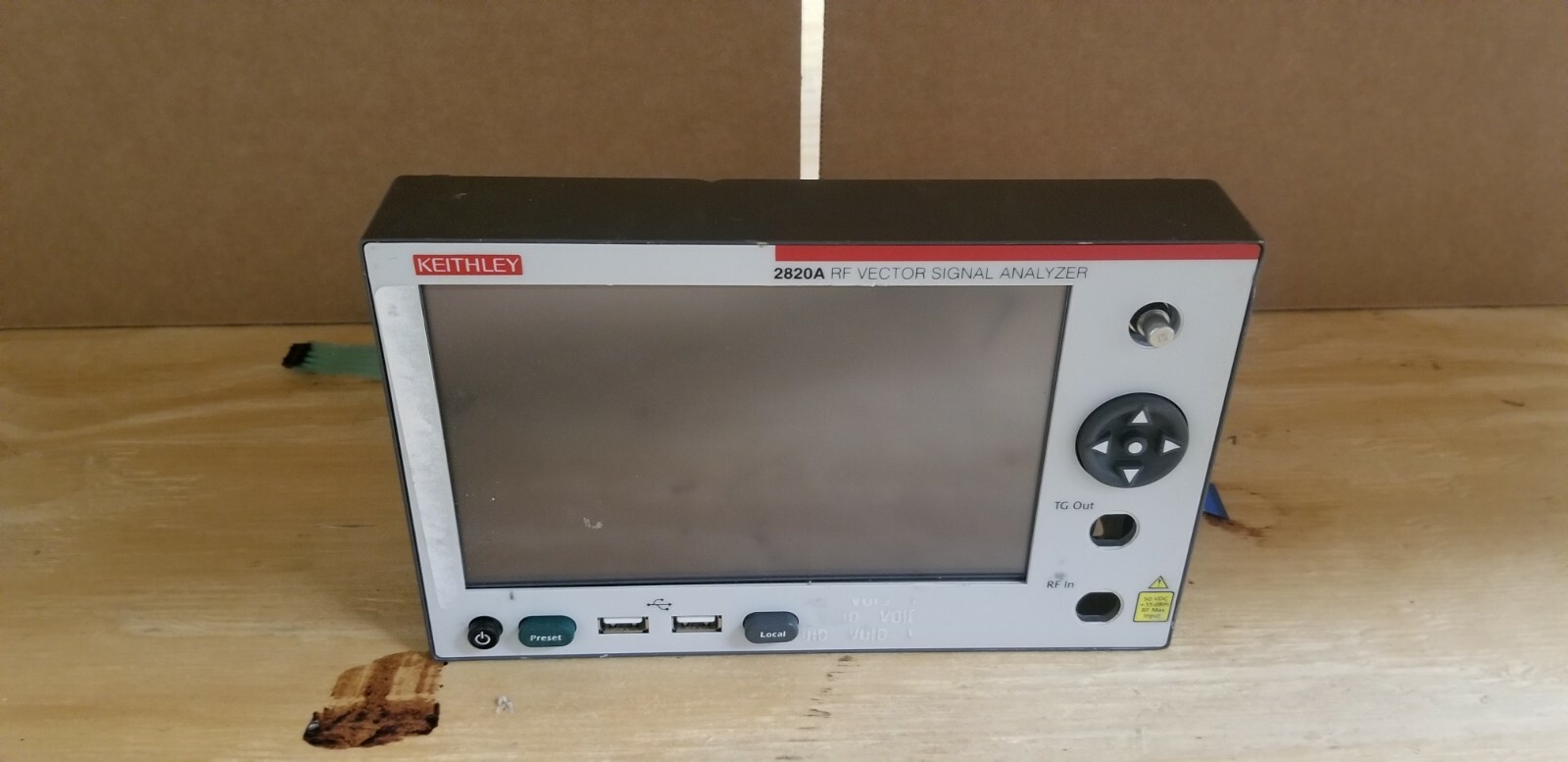 Keithley 2820A RF Vector Signal Analyzer Front Panel READ!
