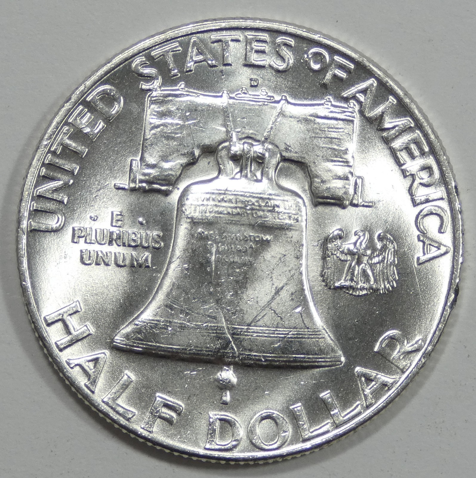 1952-D Franklin Half Dollar Nice BRILLIANT UNCIRCULATED Silver 50c