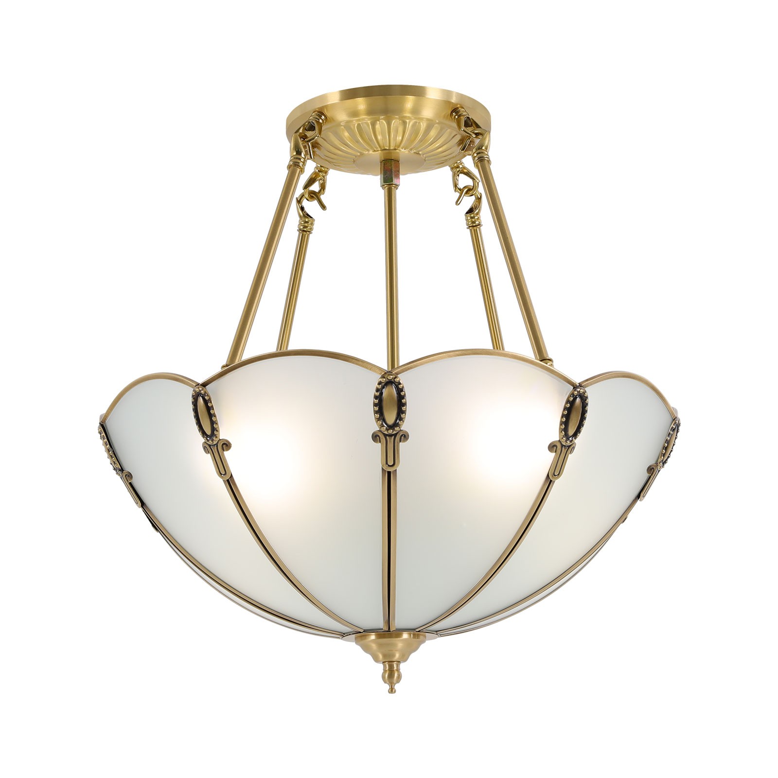 Retro Pendant Lamp 110V Hanging Chandelier 4 Lights Antique Style Pendant Light