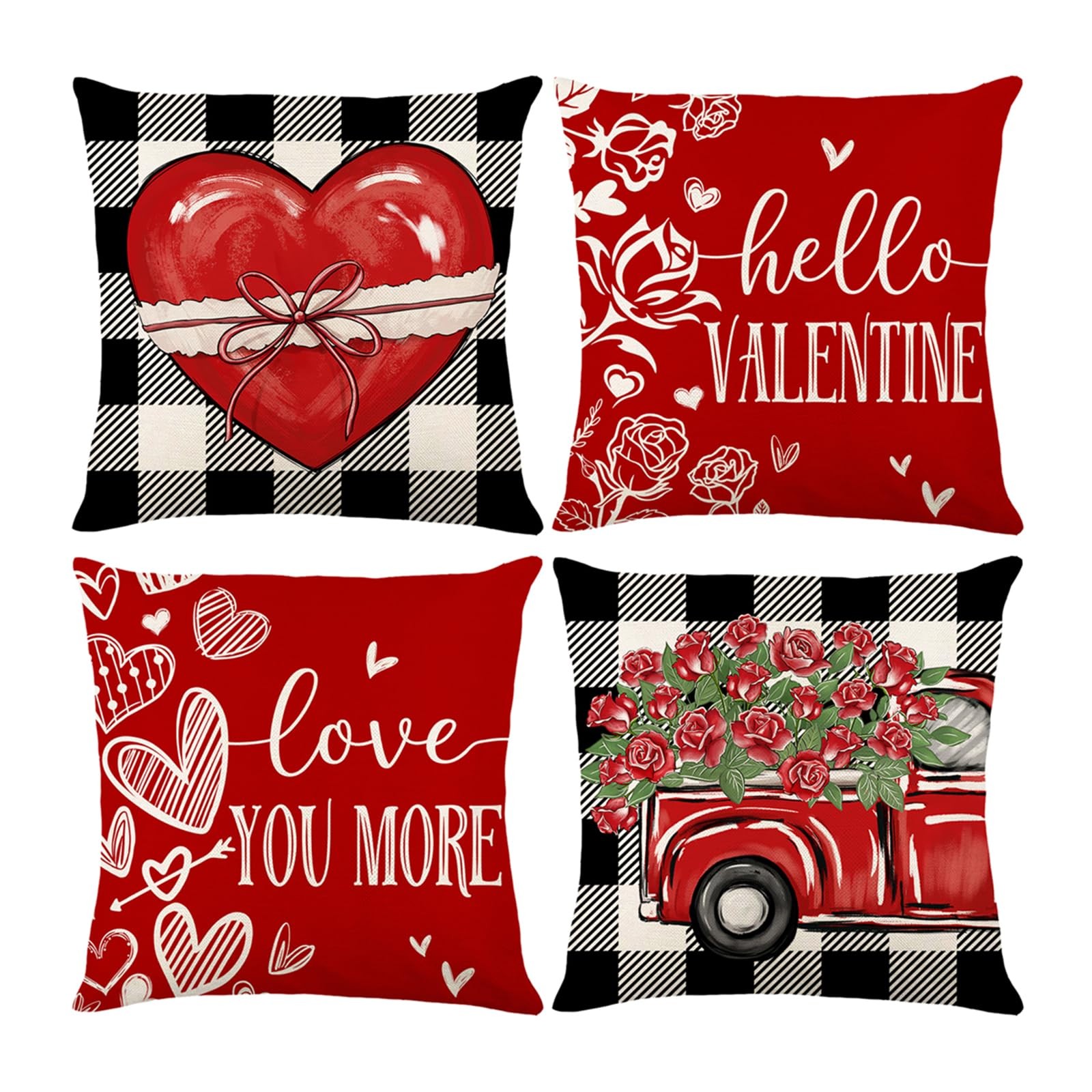 ONFAON Valentines Day 18" x (Pack of 4), Valentines03
