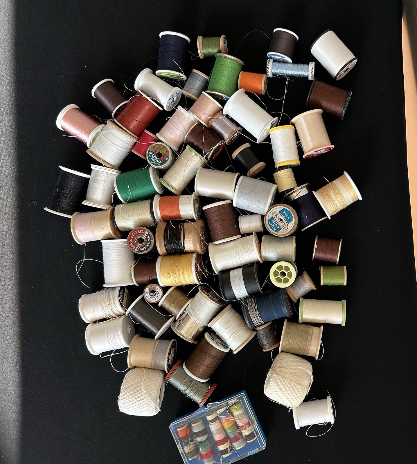 Lot of 68 Spools of General Sewing Thread Assorted Colors