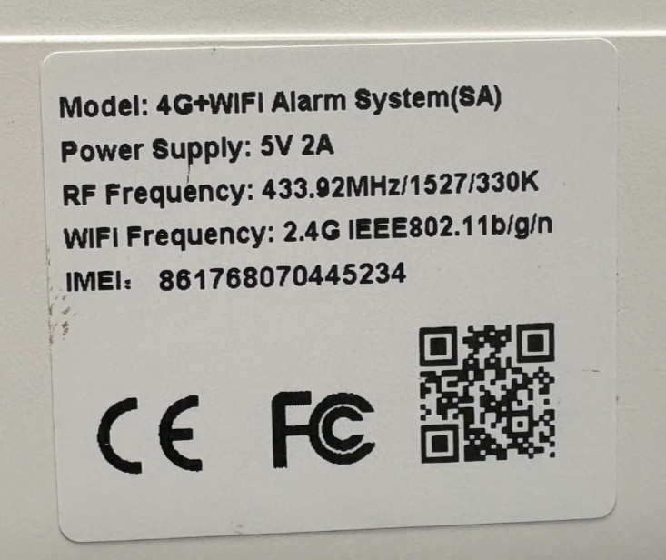 RFID 4G+WIFI Alarm System AS SHOWN