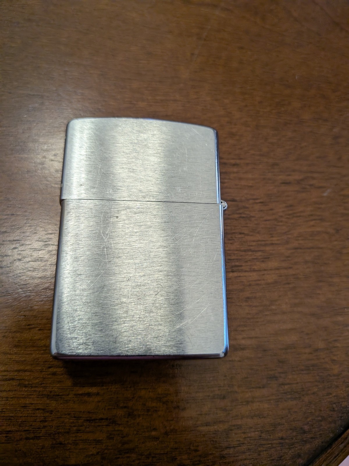 1998 Classic Vintage Zippo Lighter - Brushed Chrome Finish