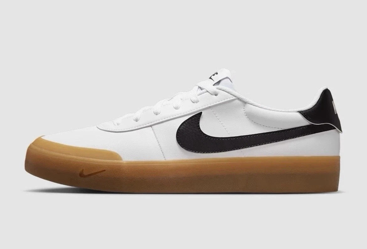 Nike Court Shot White Gum Light Brown Black Retro Sneakers FQ8146 112 Mens Size