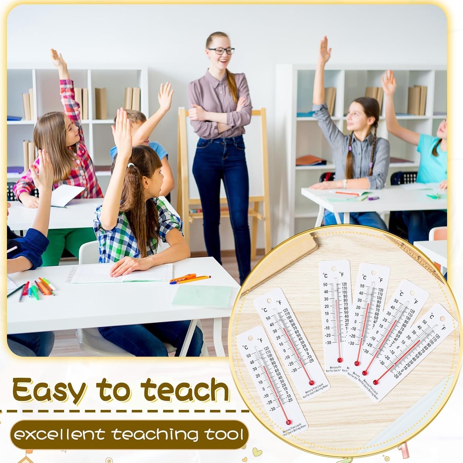 Comprehensive 10 Pc Thermometer Set - Perfect for Teaching Temperature Concepts