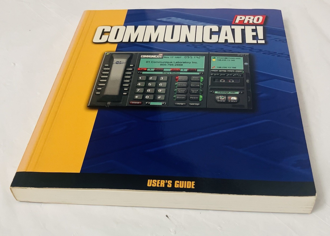 Communicate! Pro 2.0 Sealed CD w/ User Guide Win 95 NT Fax Voice Software NOS