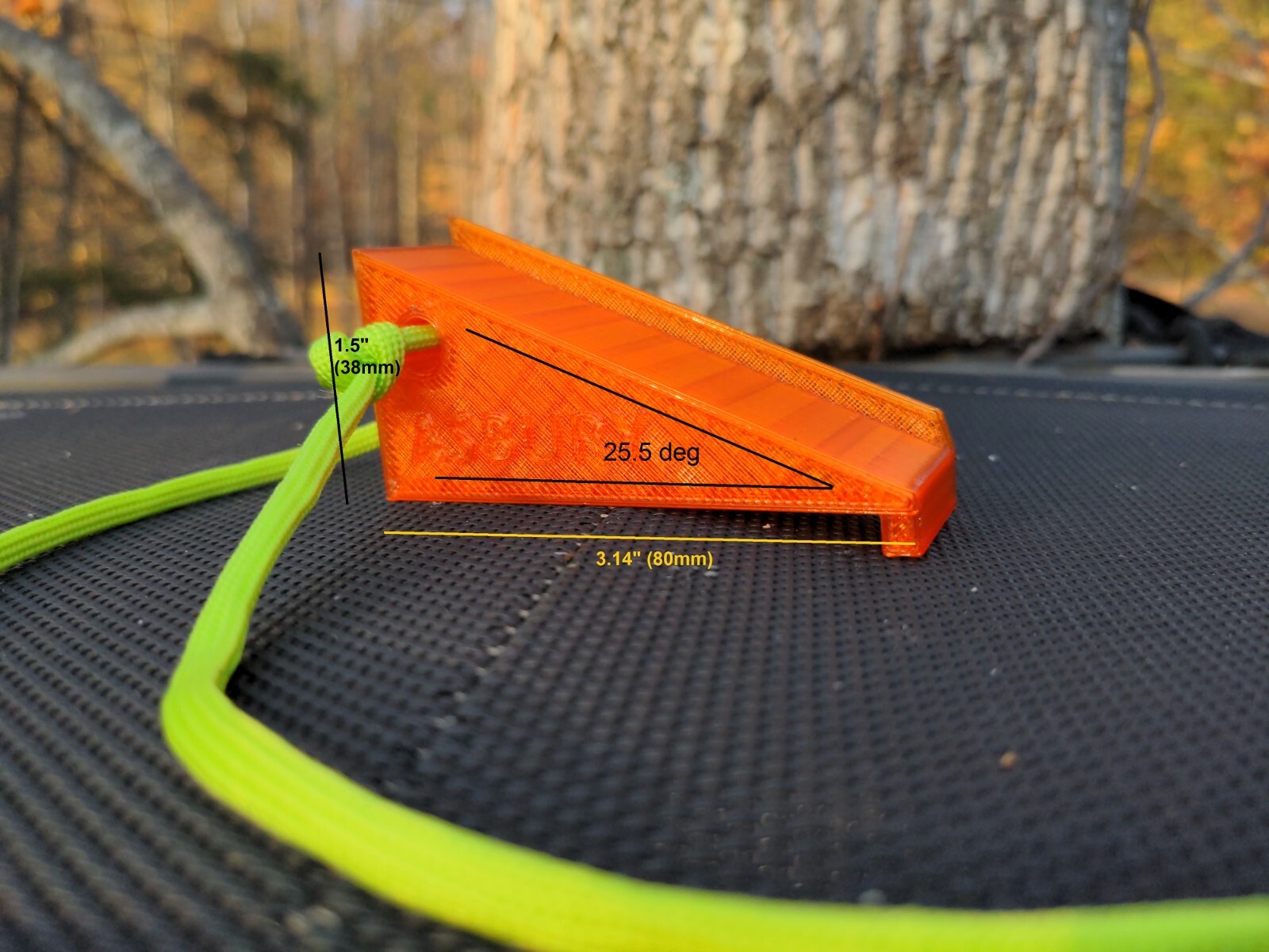 Tree stand shooting rail elevation wedge - Raise the bar! - Made in USA