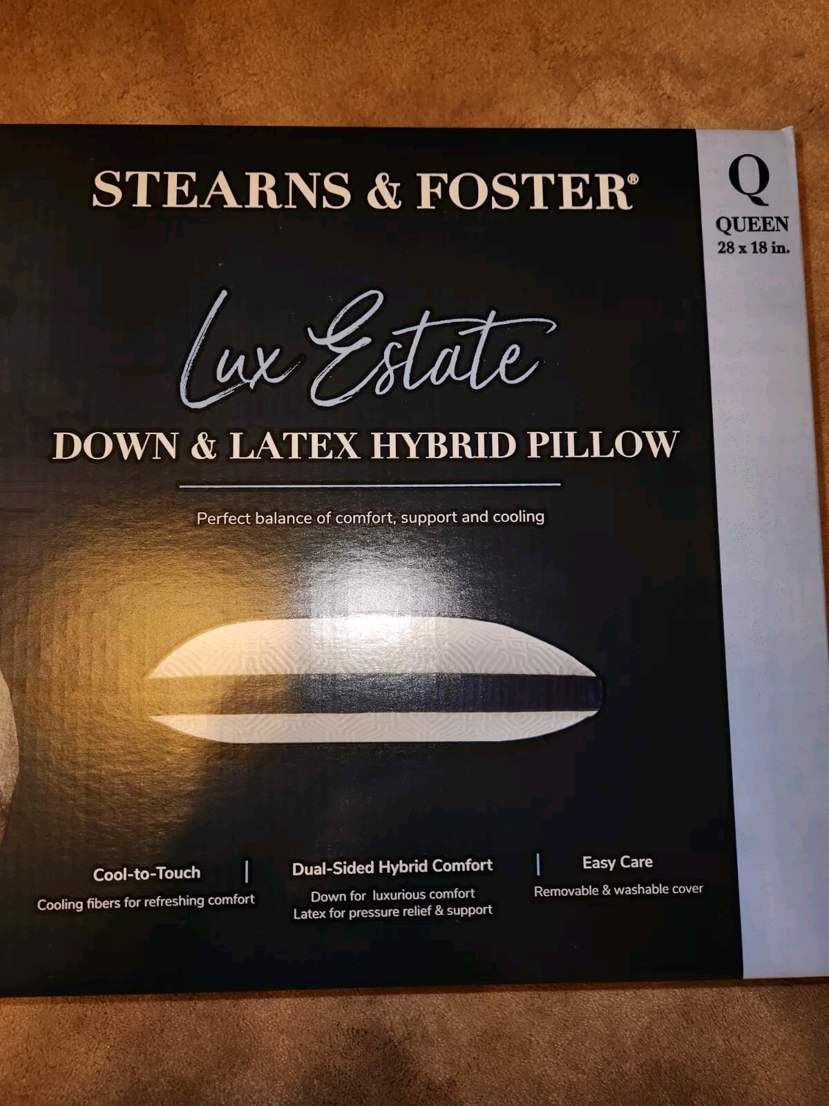 Stearns & Foster Lux Estate Down & Latex Hybrid Queen Pillow
