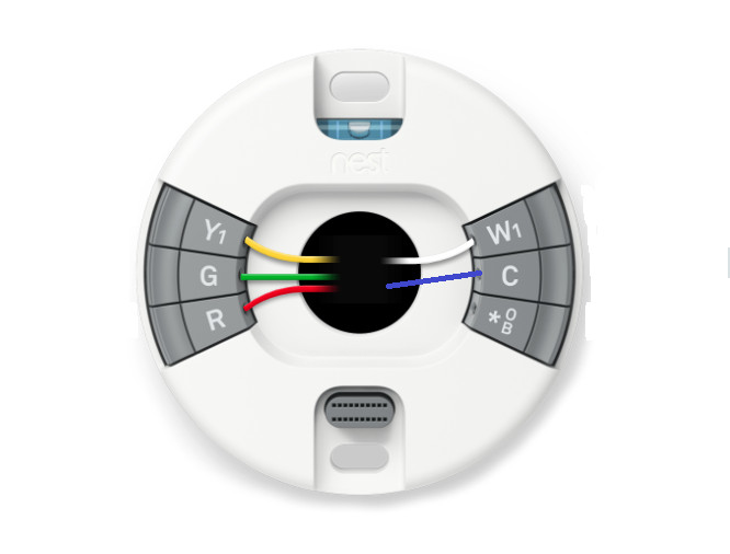 PART: Google Nest Wiring Base for Thermostat E T4000ES / T4001ES Terminal Wire B