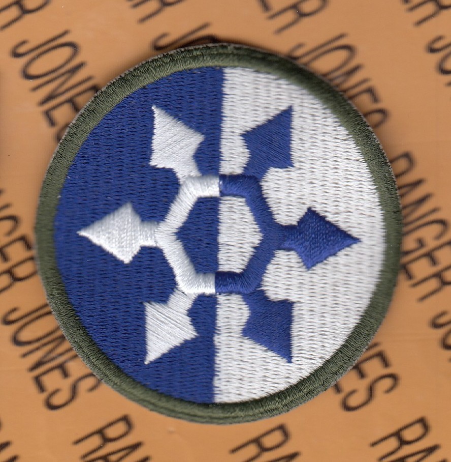WWII style US ARMY 33rd CORPS Command GHOST French made ~2.5" patch c/e