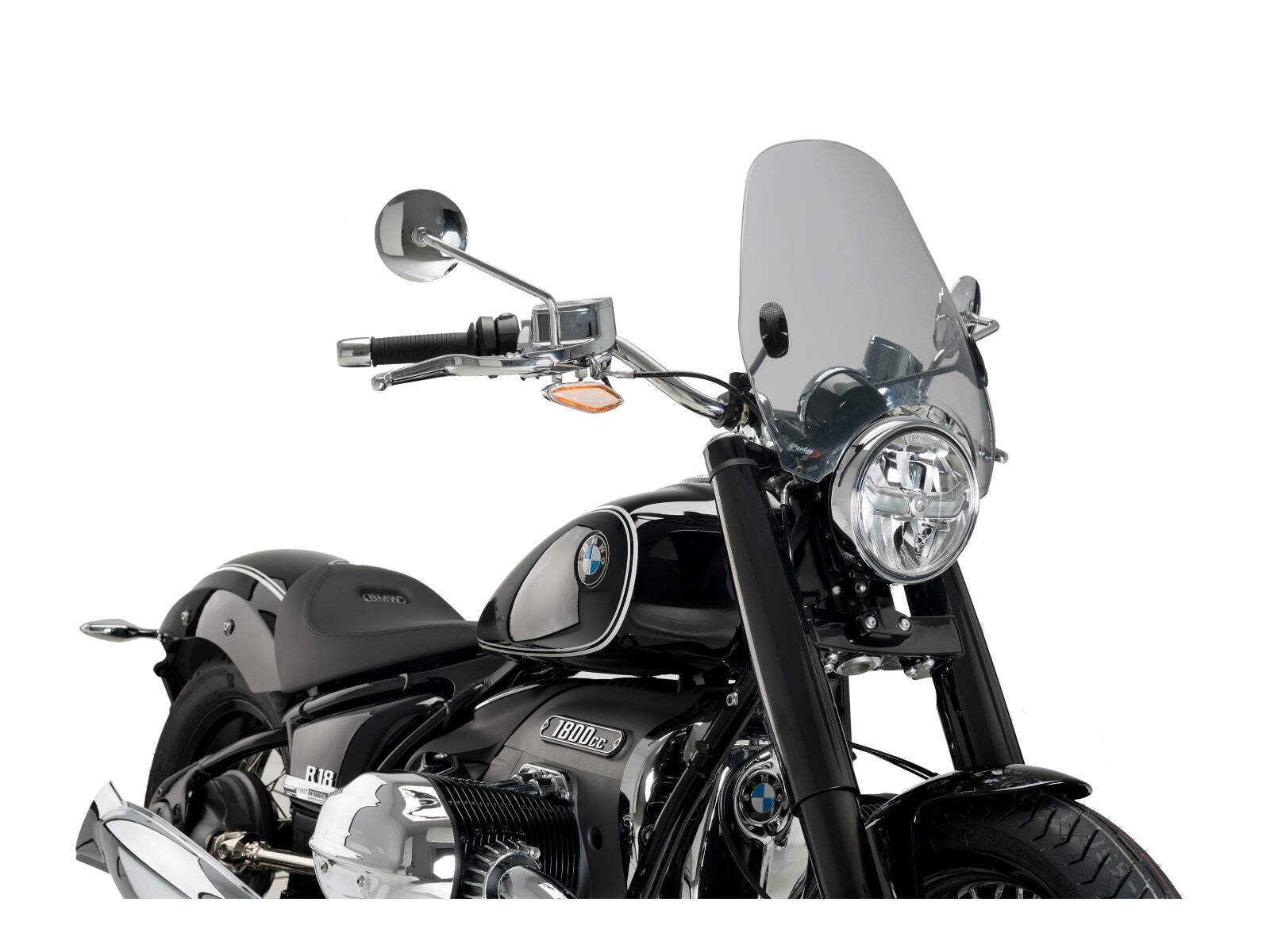 Puig Custom II Screen Windshield Windscreen Light Smoke for BMW R 18 (21-25)