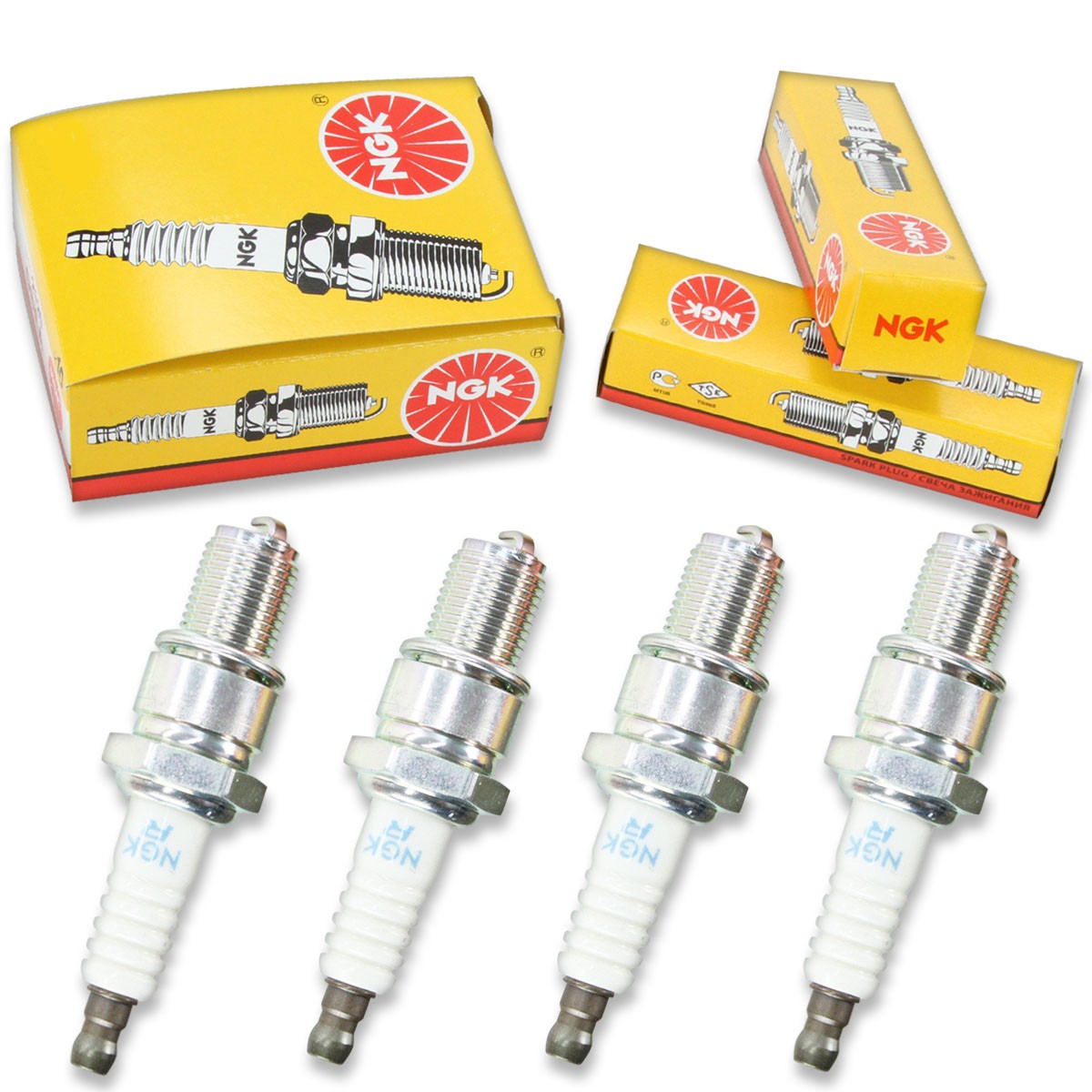 4pcs 96-99 Ski-Doo Summit NGK Standard Spark Plugs 500 Kit Set Engine tx