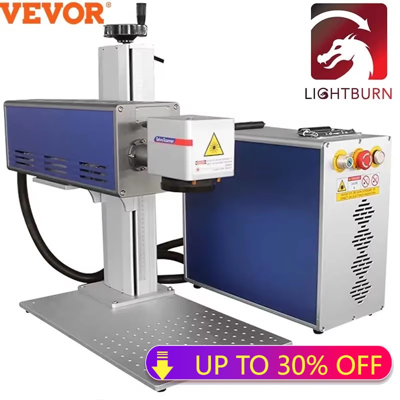 🔥 50W Fiber Laser Marking Machines Metal Engraver Marker Engraving 7.9x7.9in