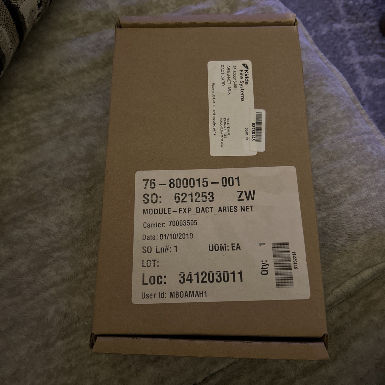 Kidde 76-800016-001 Module - Exp dact Aries Net