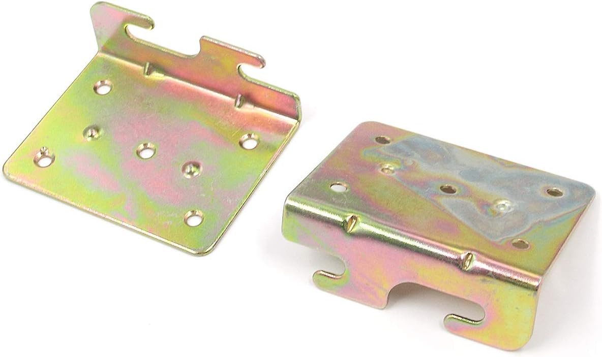 Hardware 4Pcs Bed Hinge Universal C-Bed Rail 3.5" x 2.7", Right Angle Hook