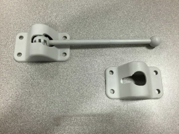 6 Inch Enclosed Cargo Trailer Door Hold Back - Gray