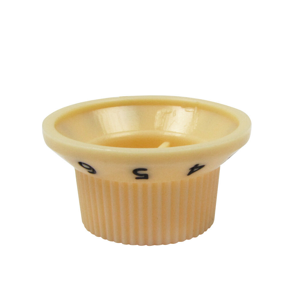 2T 2V ST Guitar Knobs Volume & Tone Control Knobs Cream with black number