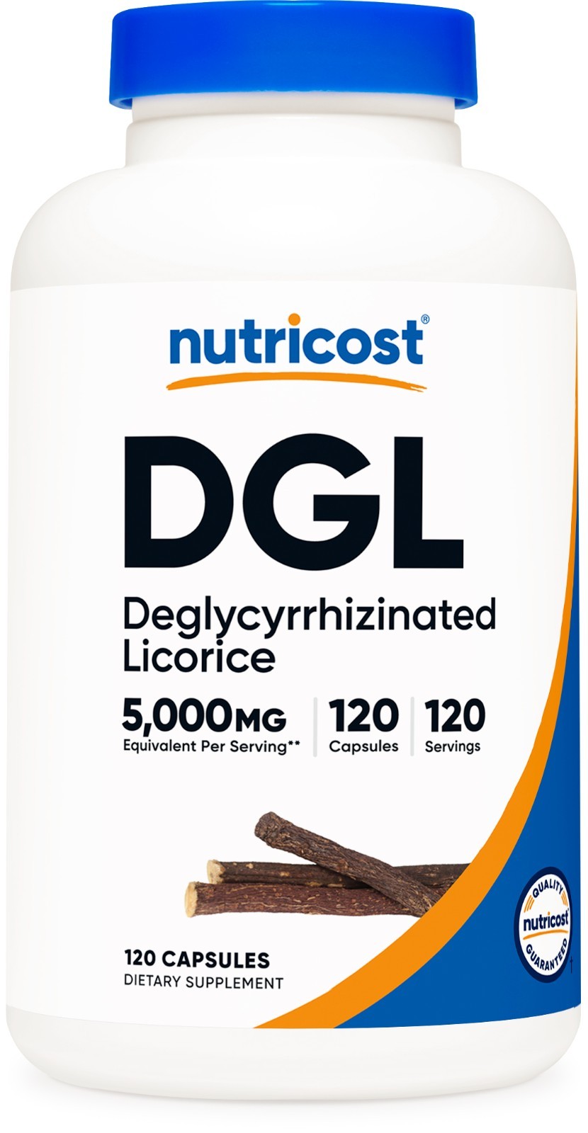 Nutricost DGL (Deglycyrrhizinated Licorice Extract) 120 Capsules (5000mg)