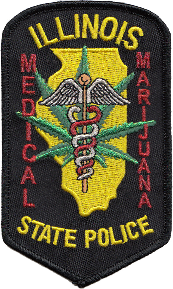 ILLINOIS STATE POLICE SHOULDER PATCH: Medical Marijuana