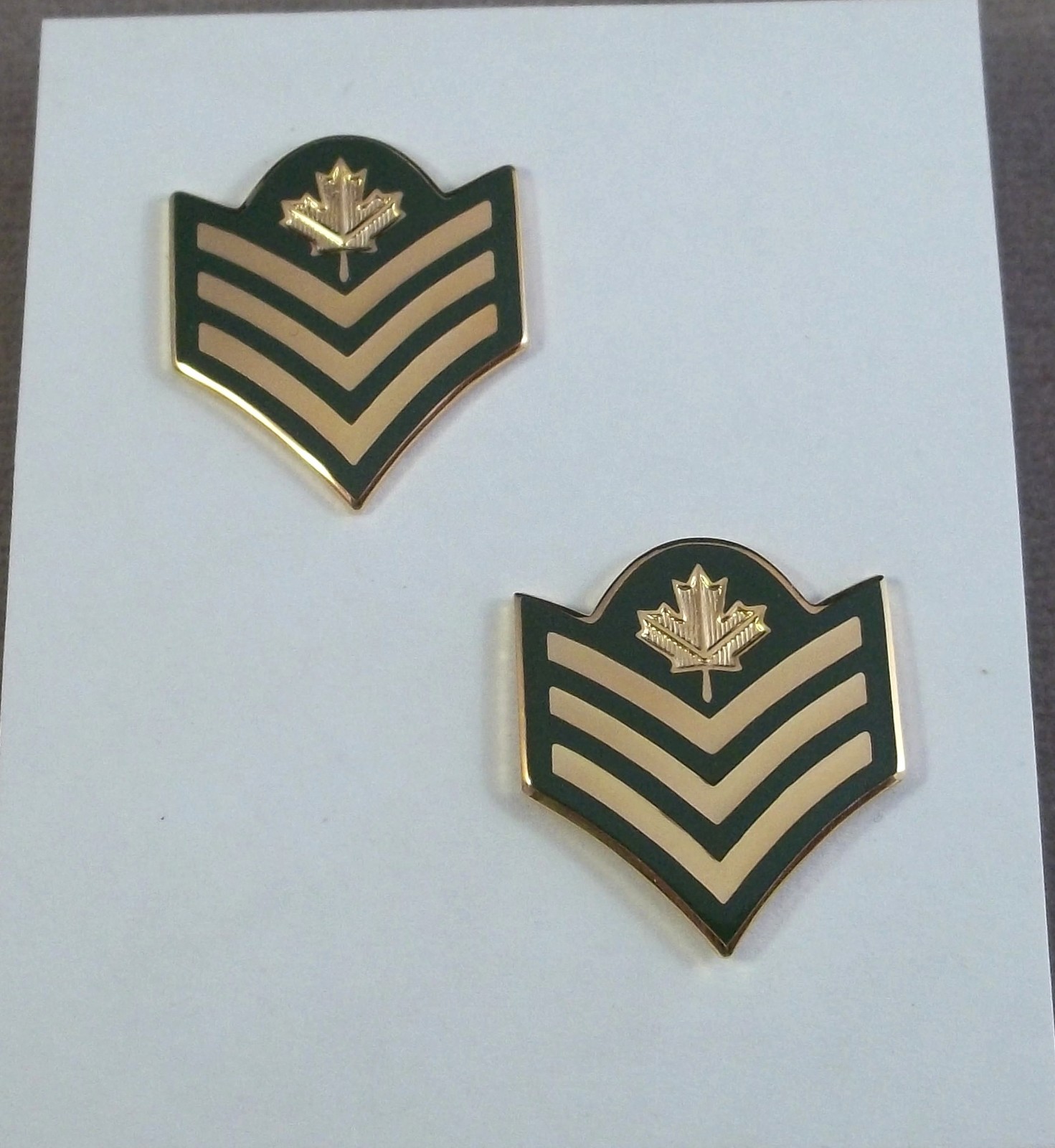 Canada - Canadian Forces Sergeant Rank Insignia Pair - Long Shank
