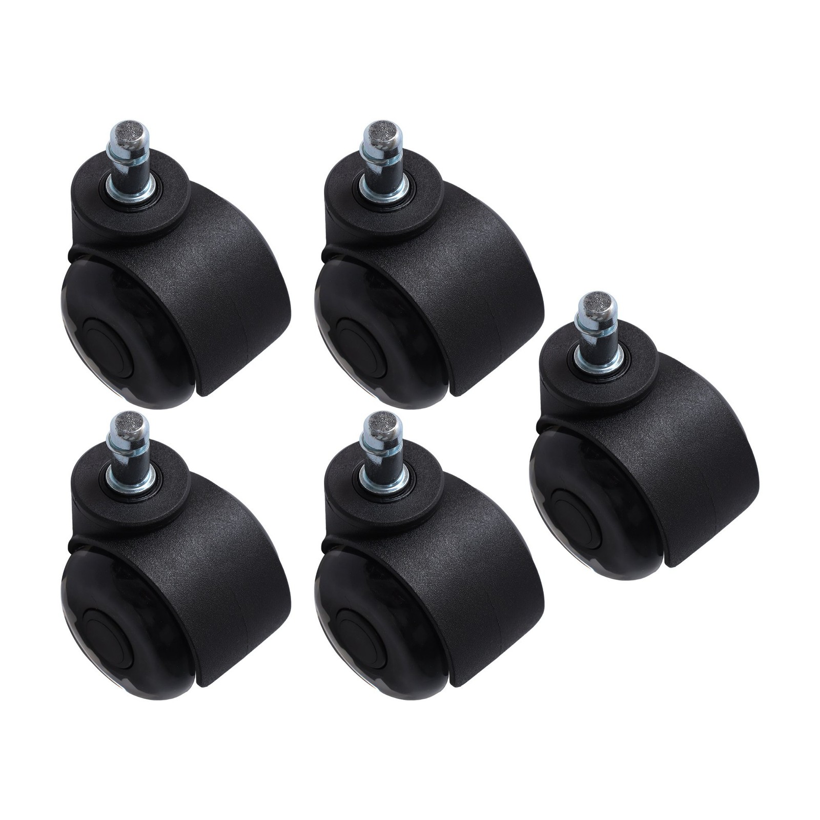 5 Pack 2 Inch Universal 360 Degree Heavy Duty Office Chair Caster Wheels